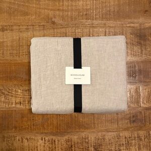 NEW Schoolhouse Natural Linen Duvet Cover Full/Queen